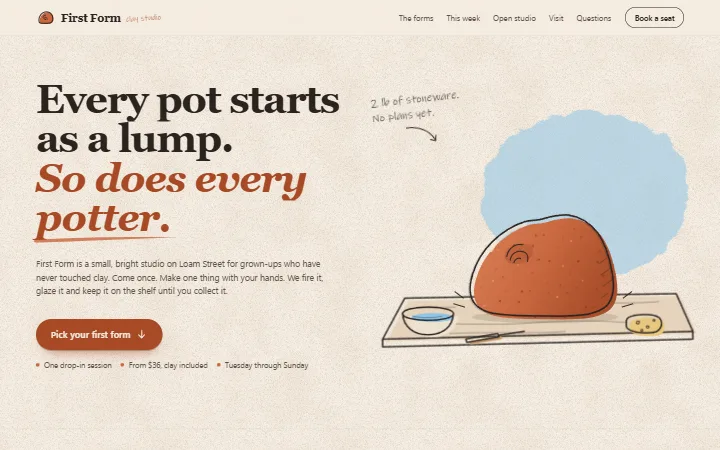 First Form Studio sample site