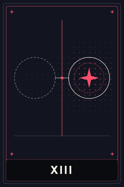Death card, numeral XIII
