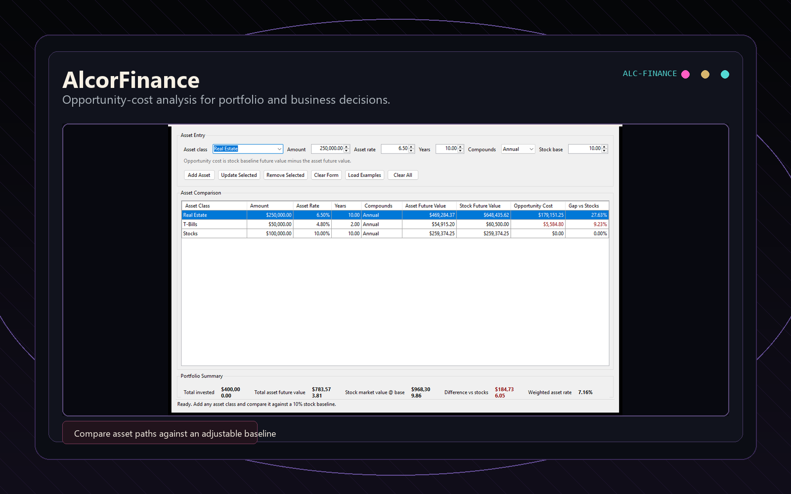 AlcorFinance product screenshot